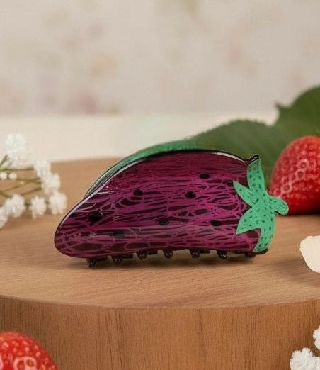 Hair Claw Strawberry Big