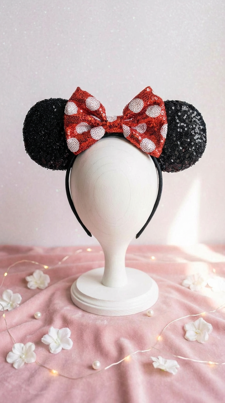 Head Band Cute Lil Mouse Black Ears