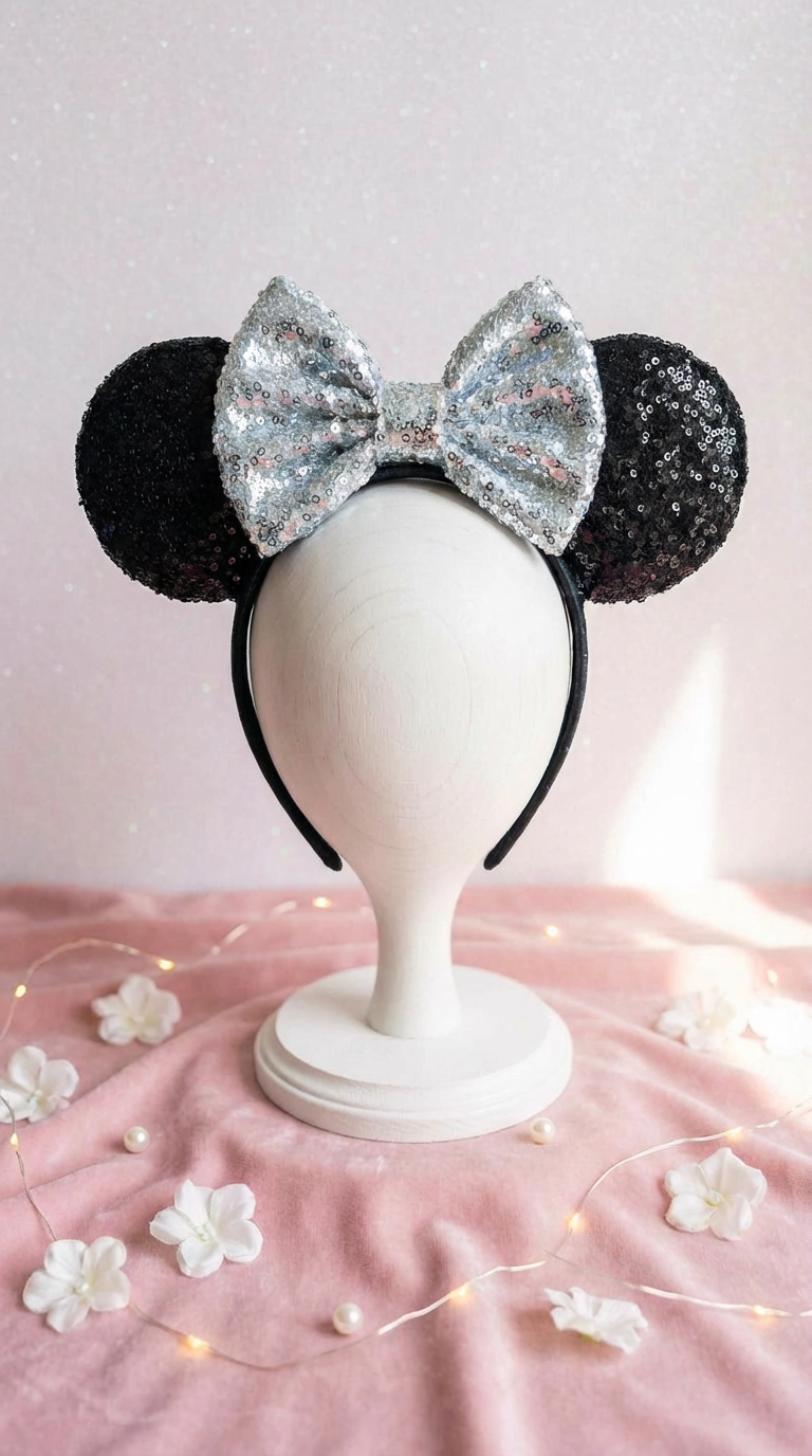 Head Band Cute Lil Mouse Black Ears