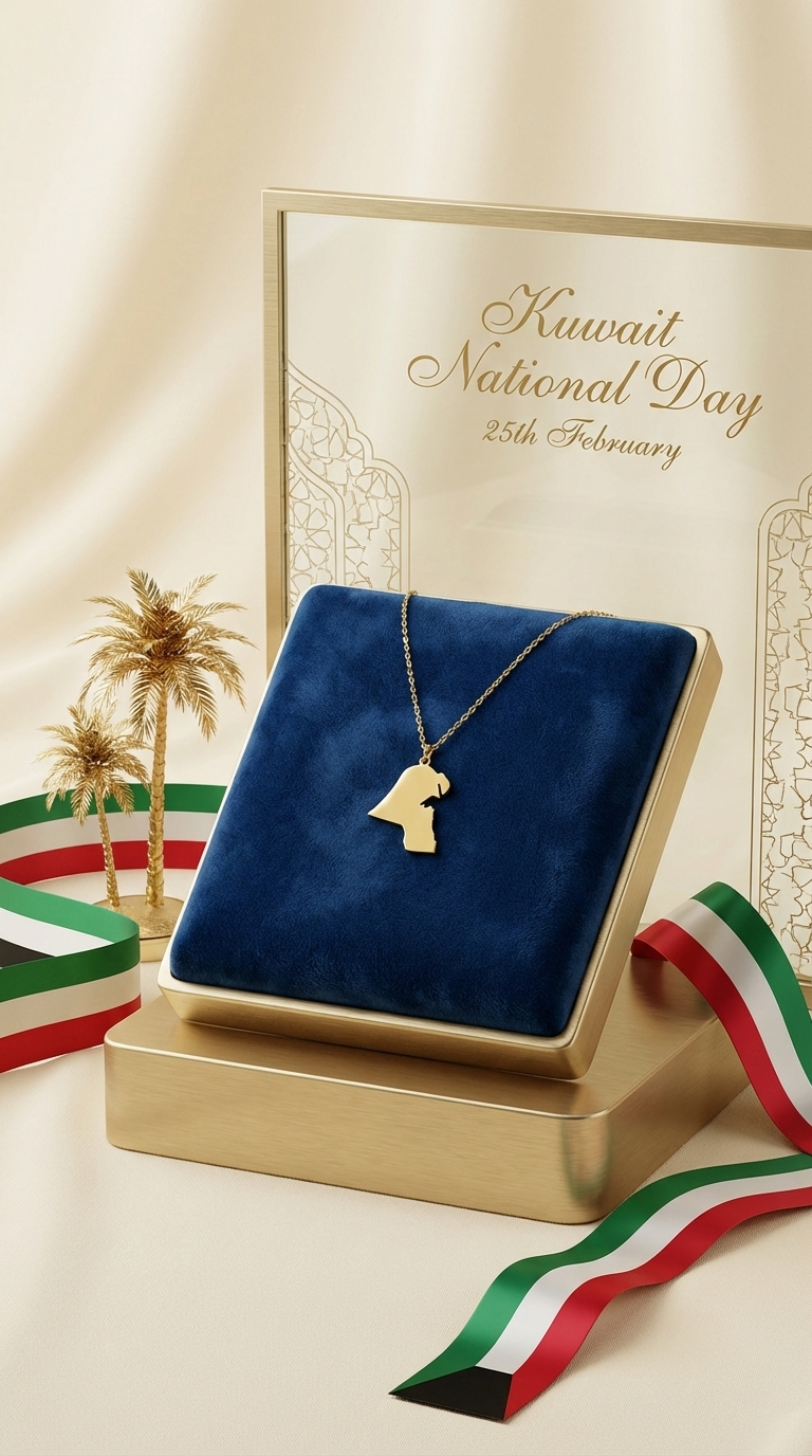 Necklace Kuwait Map