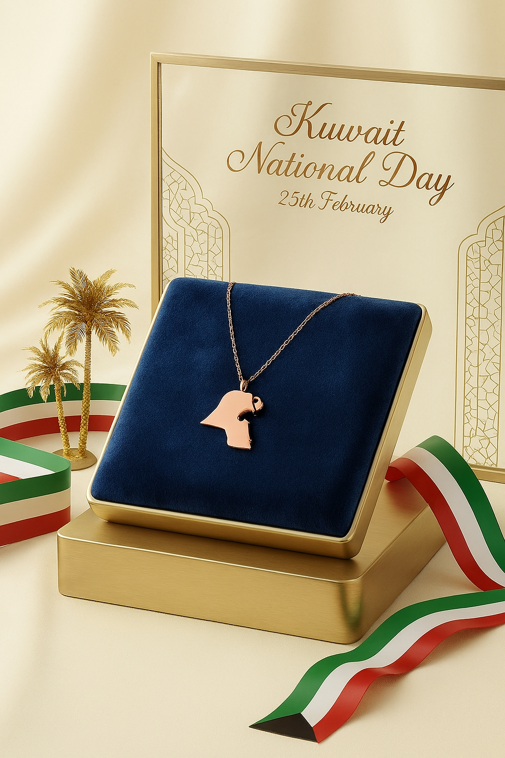Necklace Kuwait Map