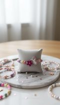 Wooden Bracelet Unicorn Flower